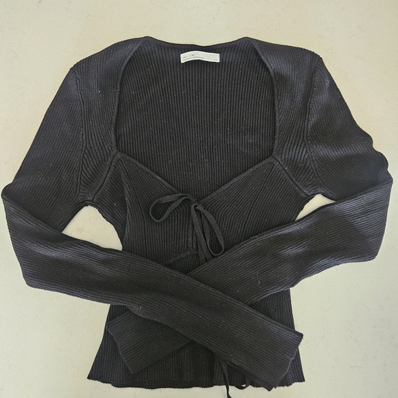 NWOT OAK+FORT Sweetheart Neckline Top W/ Straps - Picture 2 of 4